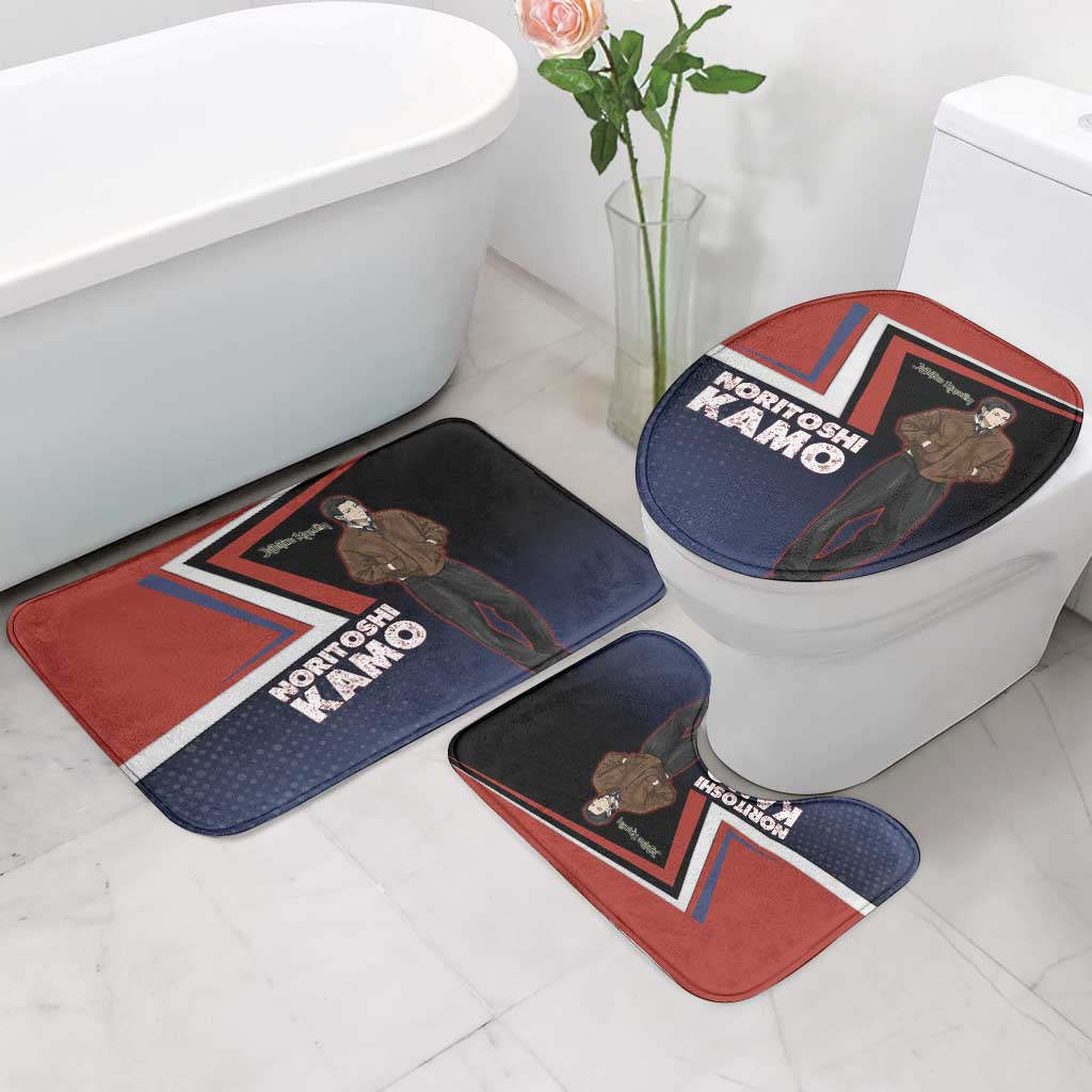 Noritoshi Kamo Bathroom Set Red and Navy Anime Style