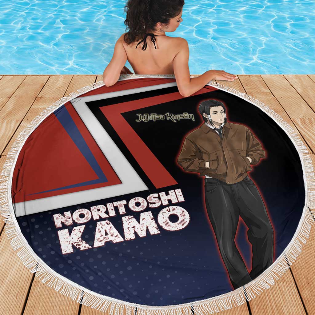 Noritoshi Kamo Beach Blanket Red and Navy Anime Style