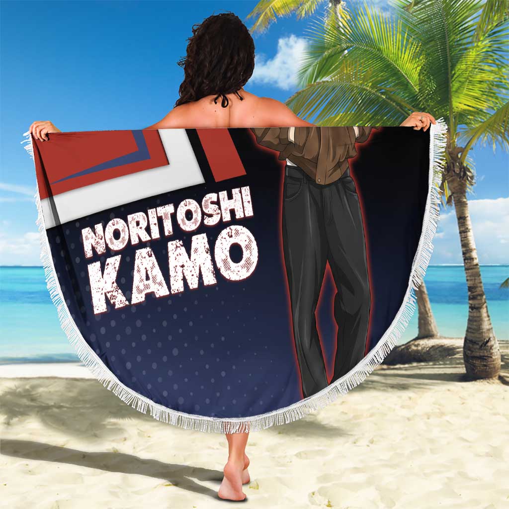 Noritoshi Kamo Beach Blanket Red and Navy Anime Style