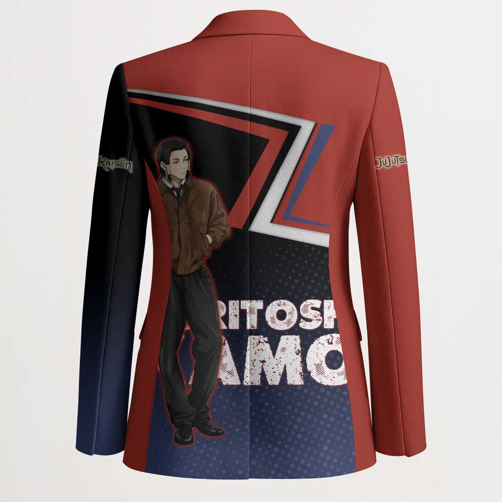 Noritoshi Kamo Blazer Red and Navy Anime Style