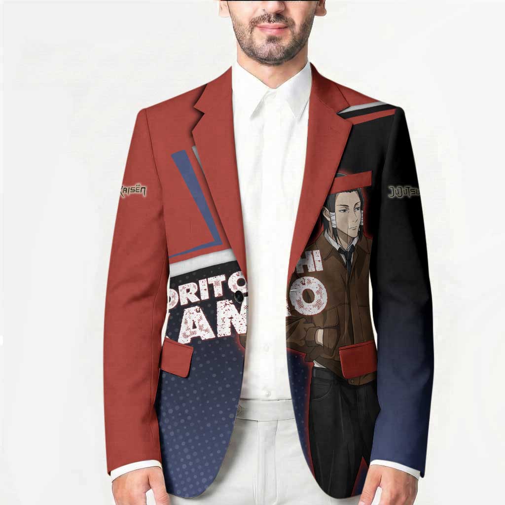 Noritoshi Kamo Blazer Red and Navy Anime Style