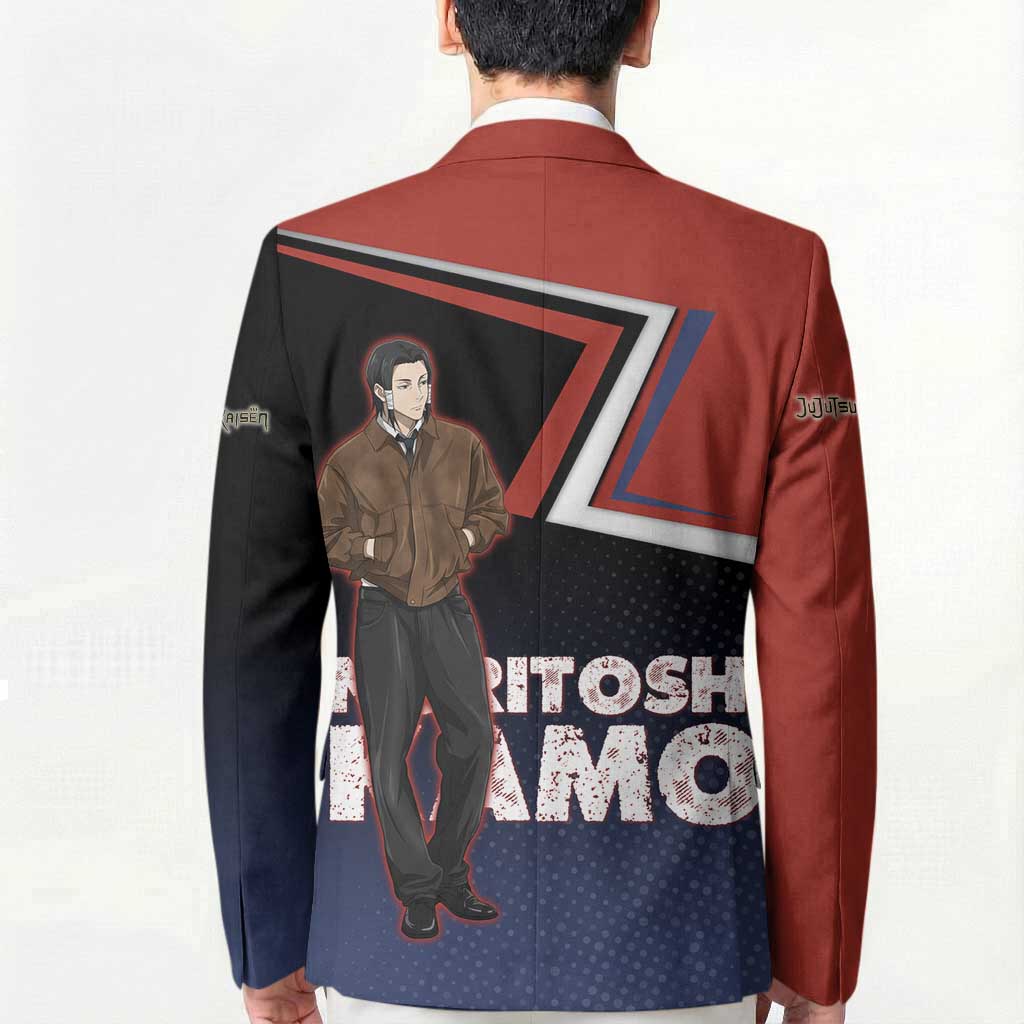 Noritoshi Kamo Blazer Red and Navy Anime Style