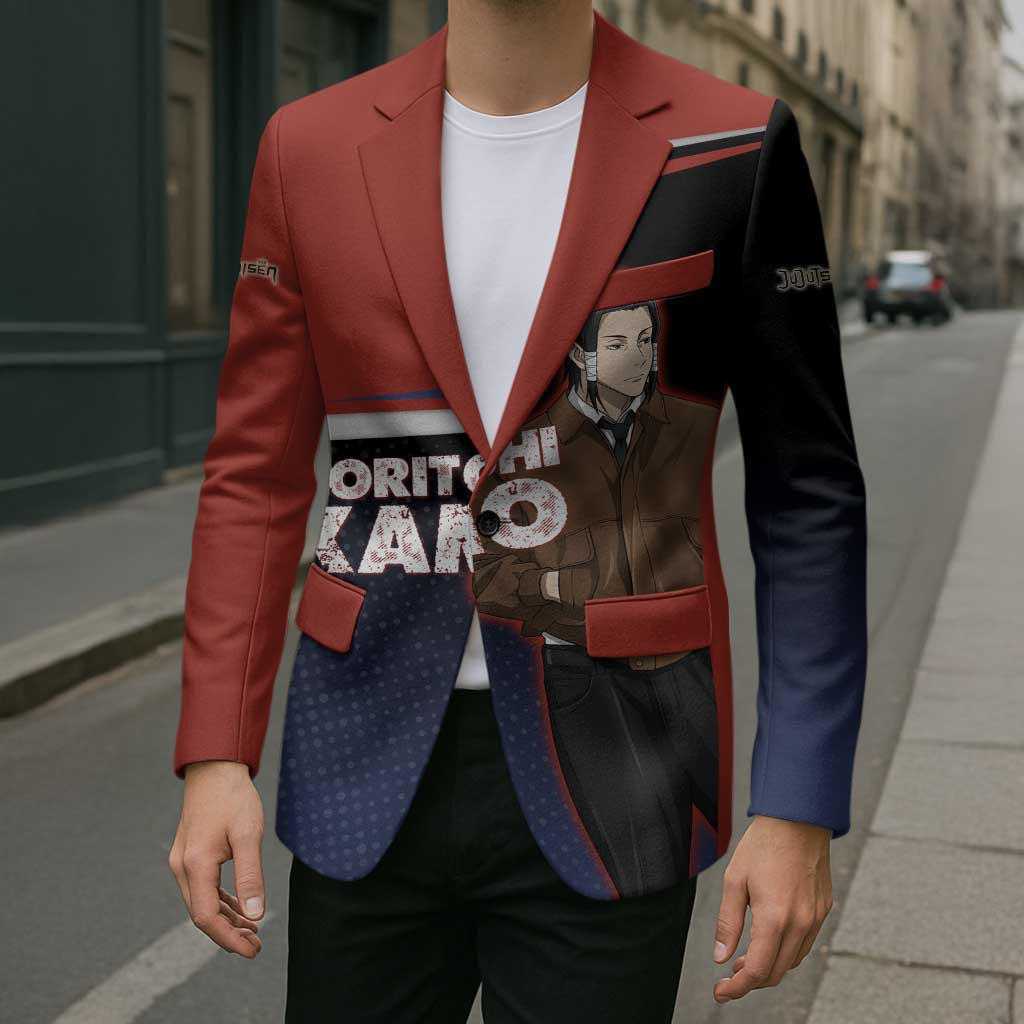 Noritoshi Kamo Blazer Red and Navy Anime Style