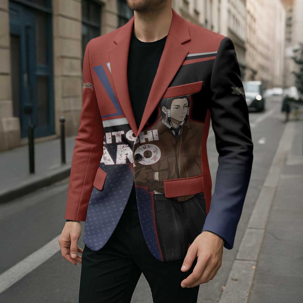 Noritoshi Kamo Blazer Red and Navy Anime Style