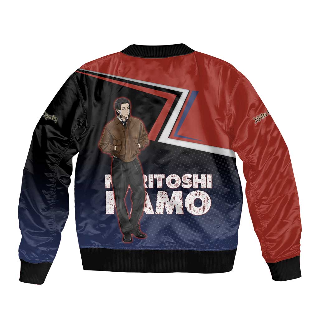 Noritoshi Kamo Bomber Jacket Red and Navy Anime Style