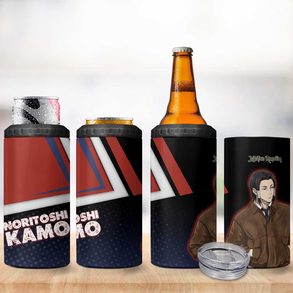 Noritoshi Kamo 4 in 1 Can Cooler Tumbler Red and Navy Anime Style