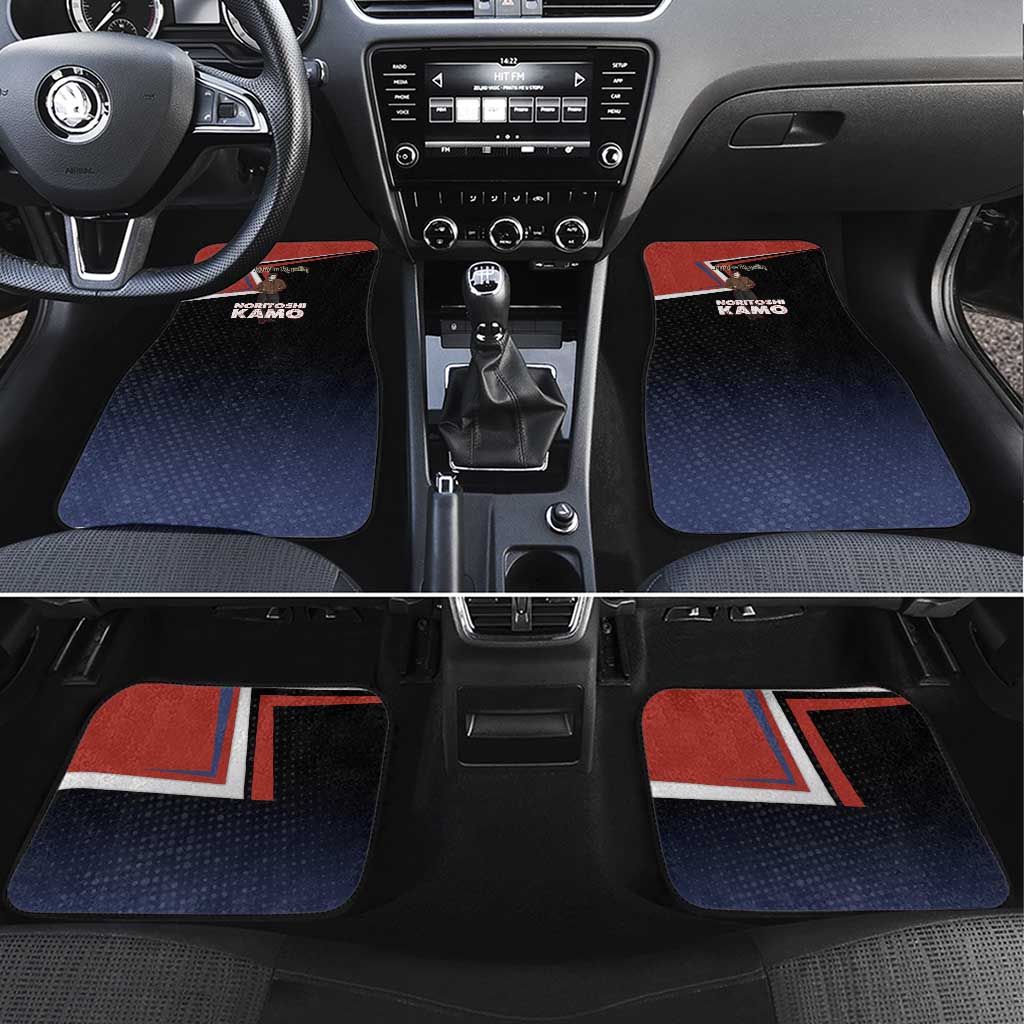 Noritoshi Kamo Car Mats Red and Navy Anime Style