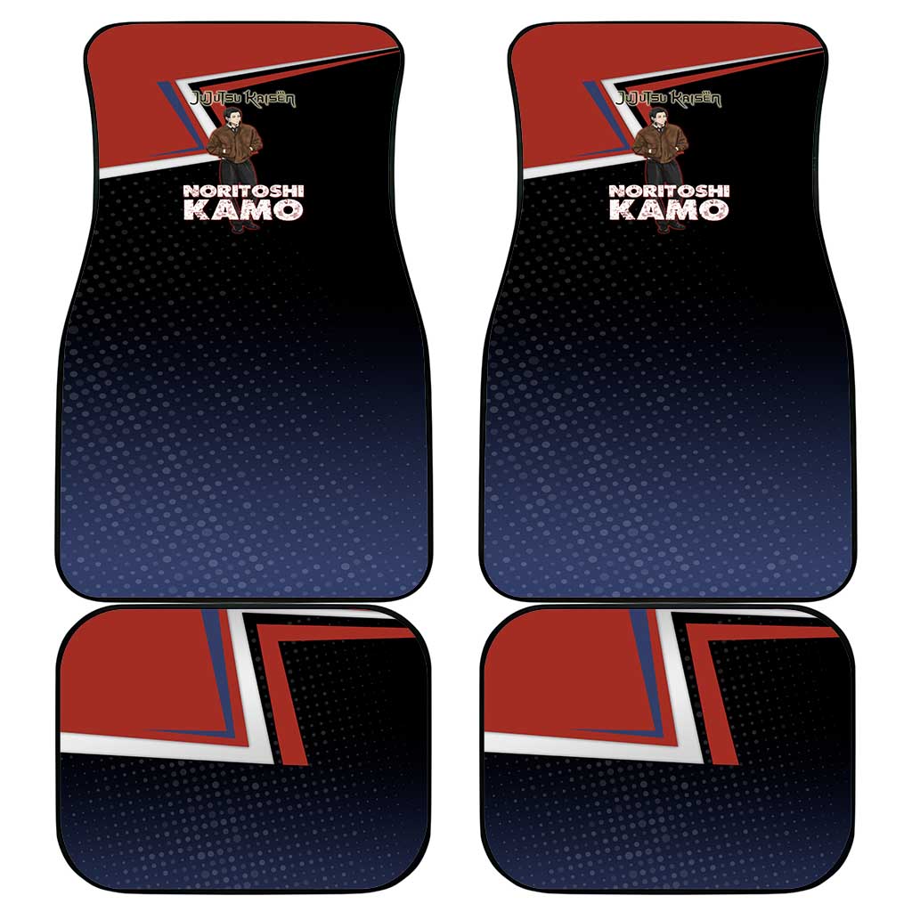 Noritoshi Kamo Car Mats Red and Navy Anime Style