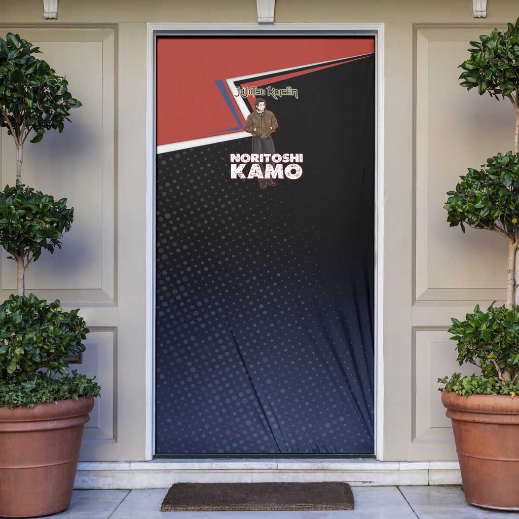 Noritoshi Kamo Door Cover Red and Navy Anime Style