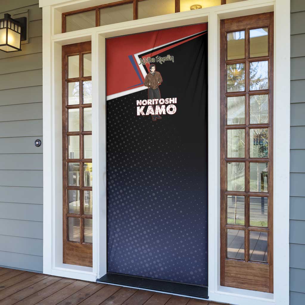 Noritoshi Kamo Door Cover Red and Navy Anime Style