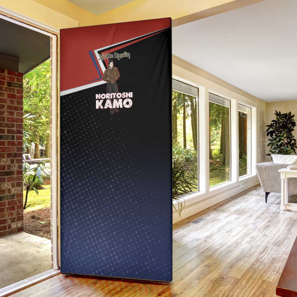 Noritoshi Kamo Door Cover Red and Navy Anime Style