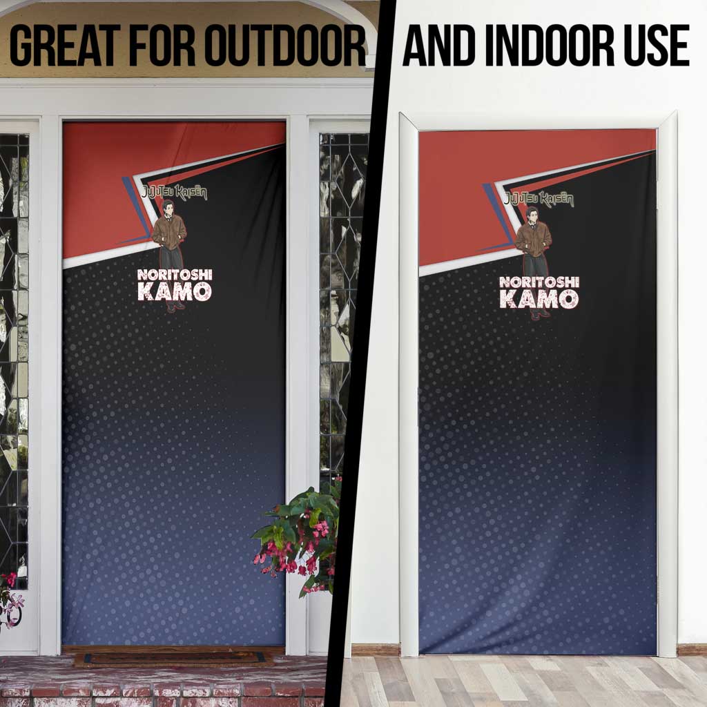 Noritoshi Kamo Door Cover Red and Navy Anime Style