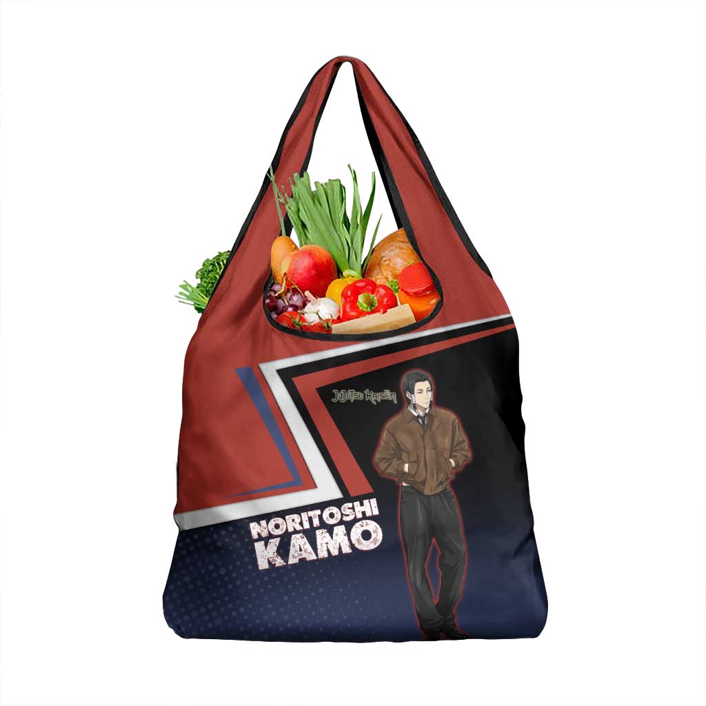 Noritoshi Kamo Grocery Bag Red and Navy Anime Style