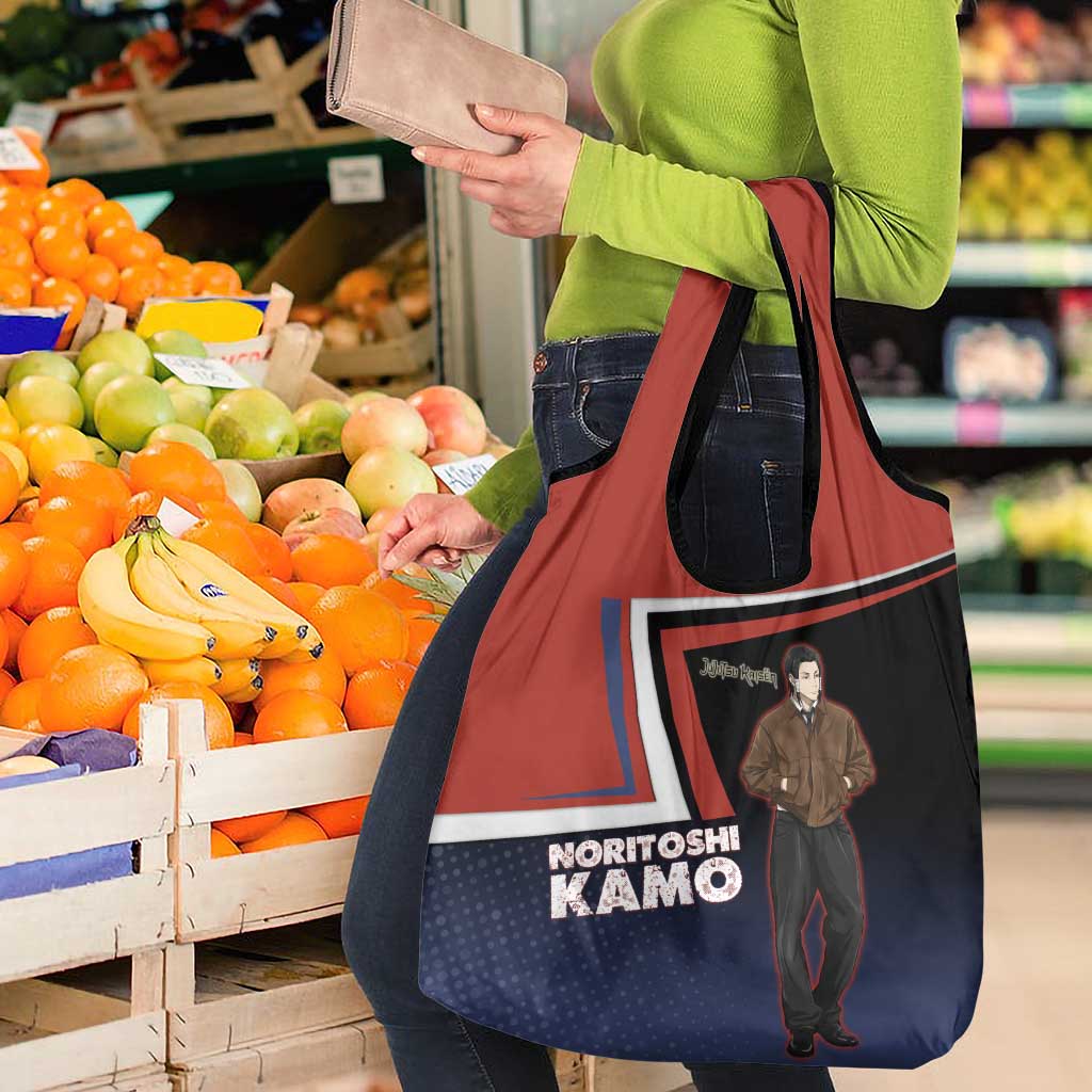 Noritoshi Kamo Grocery Bag Red and Navy Anime Style