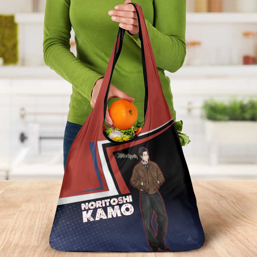 Noritoshi Kamo Grocery Bag Red and Navy Anime Style