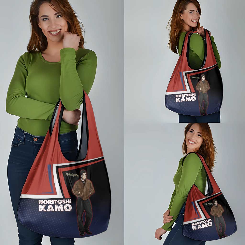 Noritoshi Kamo Grocery Bag Red and Navy Anime Style