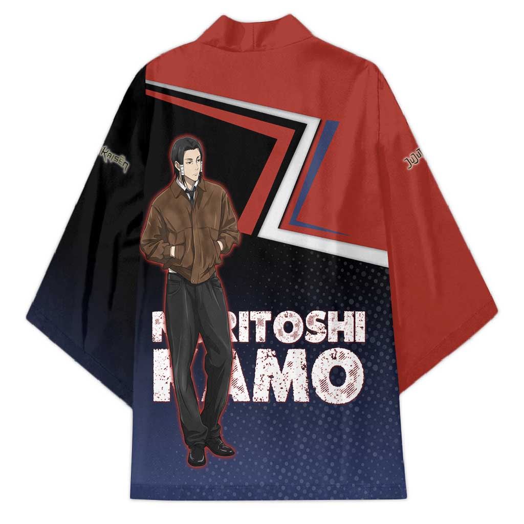 Noritoshi Kamo Kimono Red and Navy Anime Style