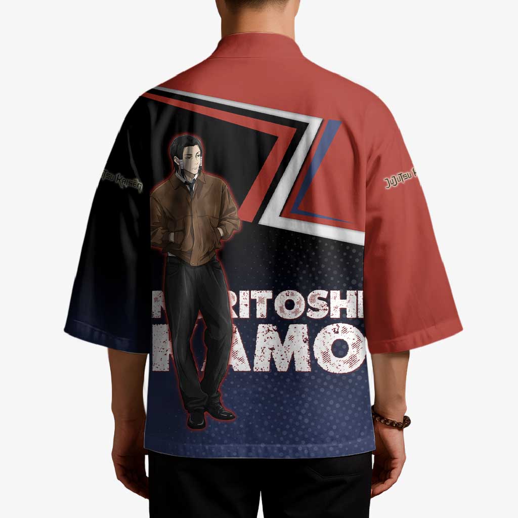 Noritoshi Kamo Kimono Red and Navy Anime Style