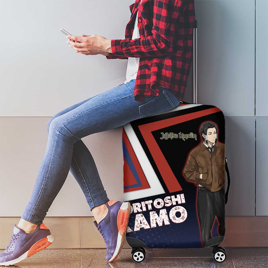 Noritoshi Kamo Luggage Cover Red and Navy Anime Style