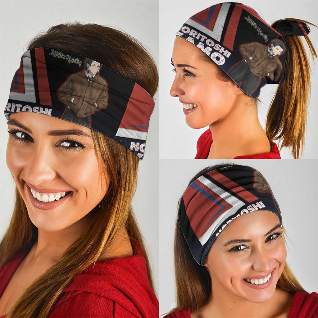 Noritoshi Kamo Neck Gaiter Red and Navy Anime Style