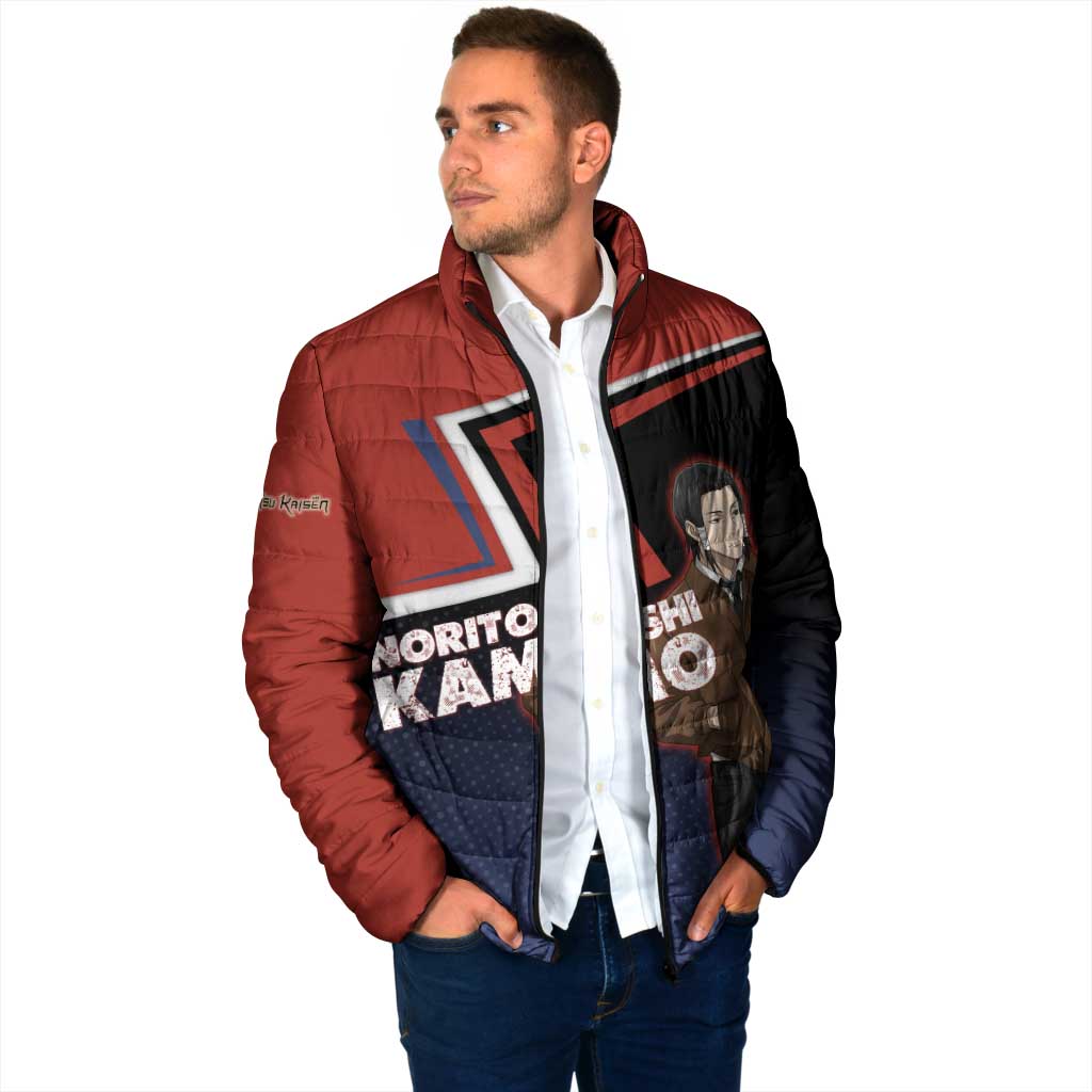 Noritoshi Kamo Padded Jacket Red and Navy Anime Style