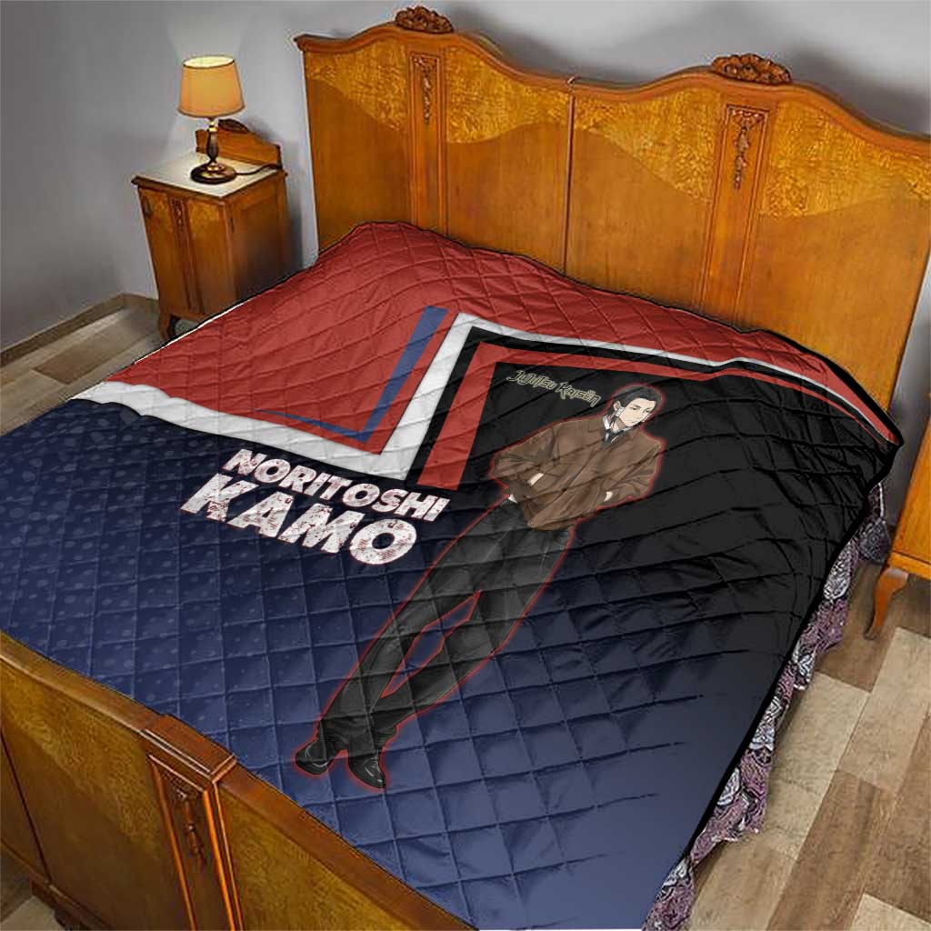Noritoshi Kamo Quilt Red and Navy Anime Style