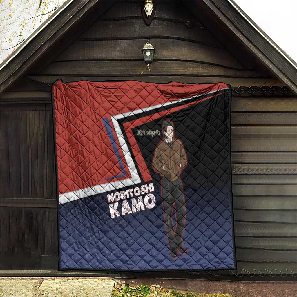 Noritoshi Kamo Quilt Red and Navy Anime Style