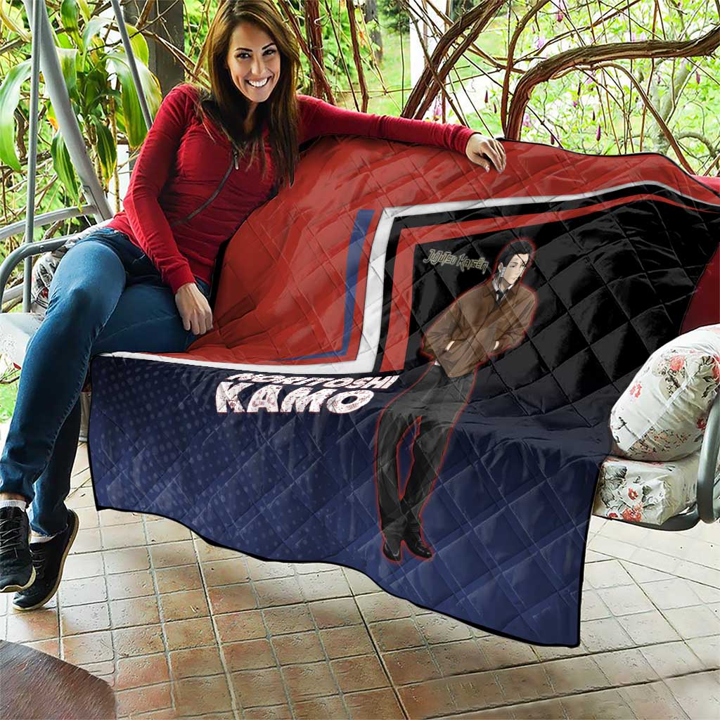 Noritoshi Kamo Quilt Red and Navy Anime Style