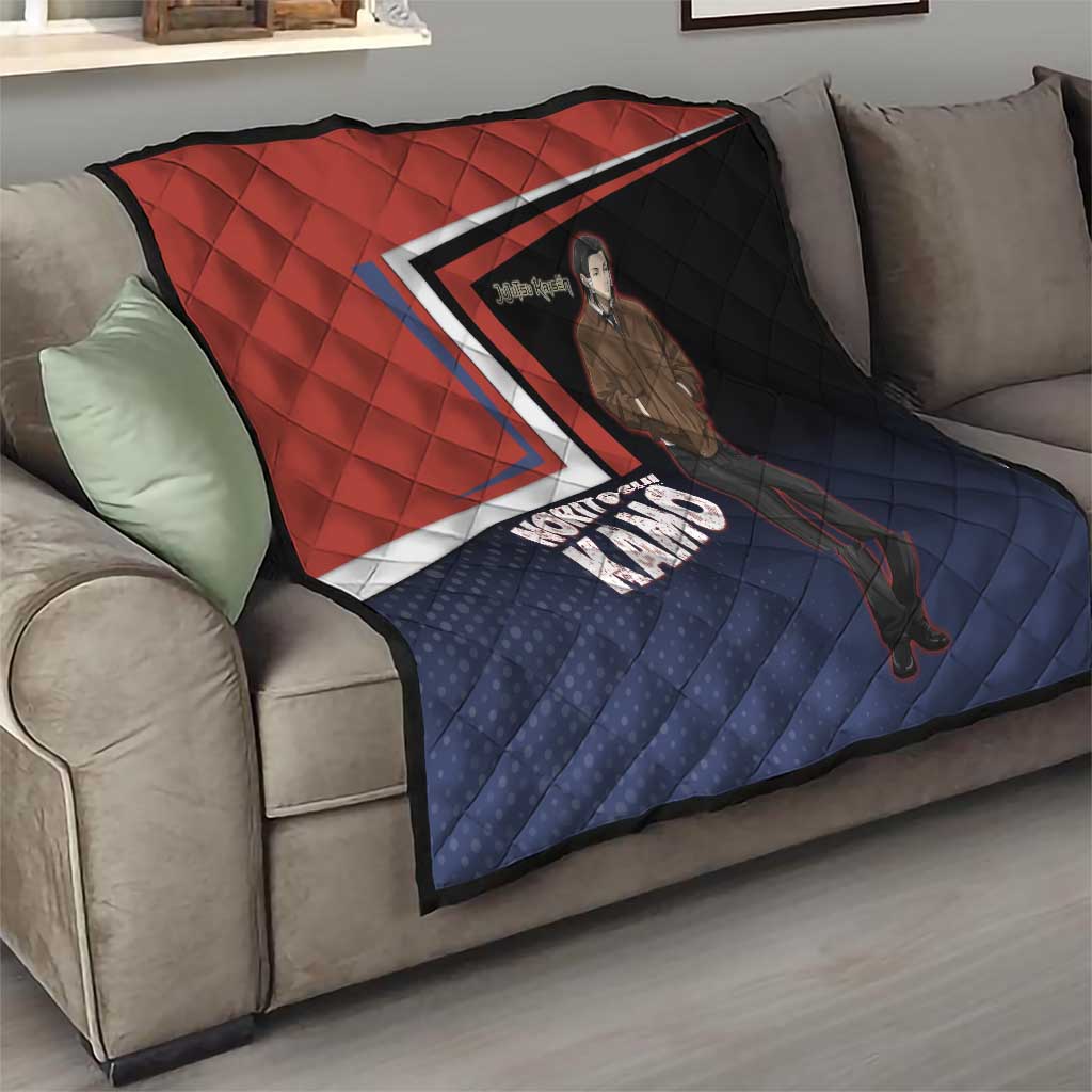Noritoshi Kamo Quilt Red and Navy Anime Style
