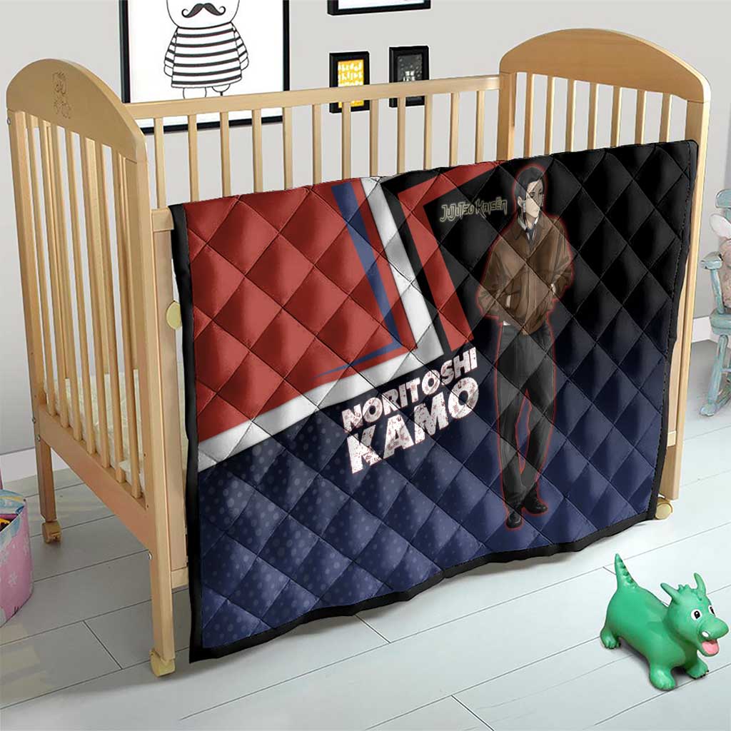 Noritoshi Kamo Quilt Red and Navy Anime Style