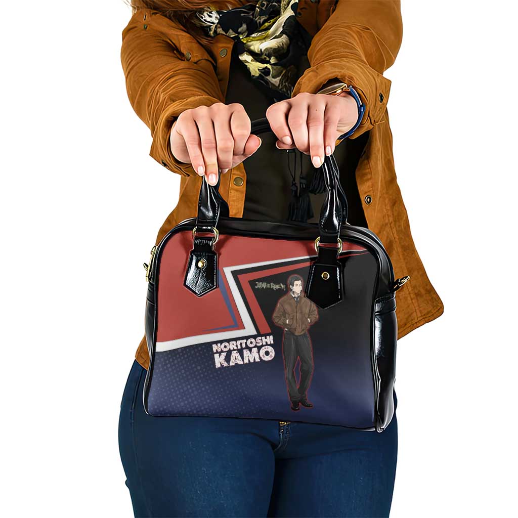 Noritoshi Kamo Shoulder Handbag Red and Navy Anime Style