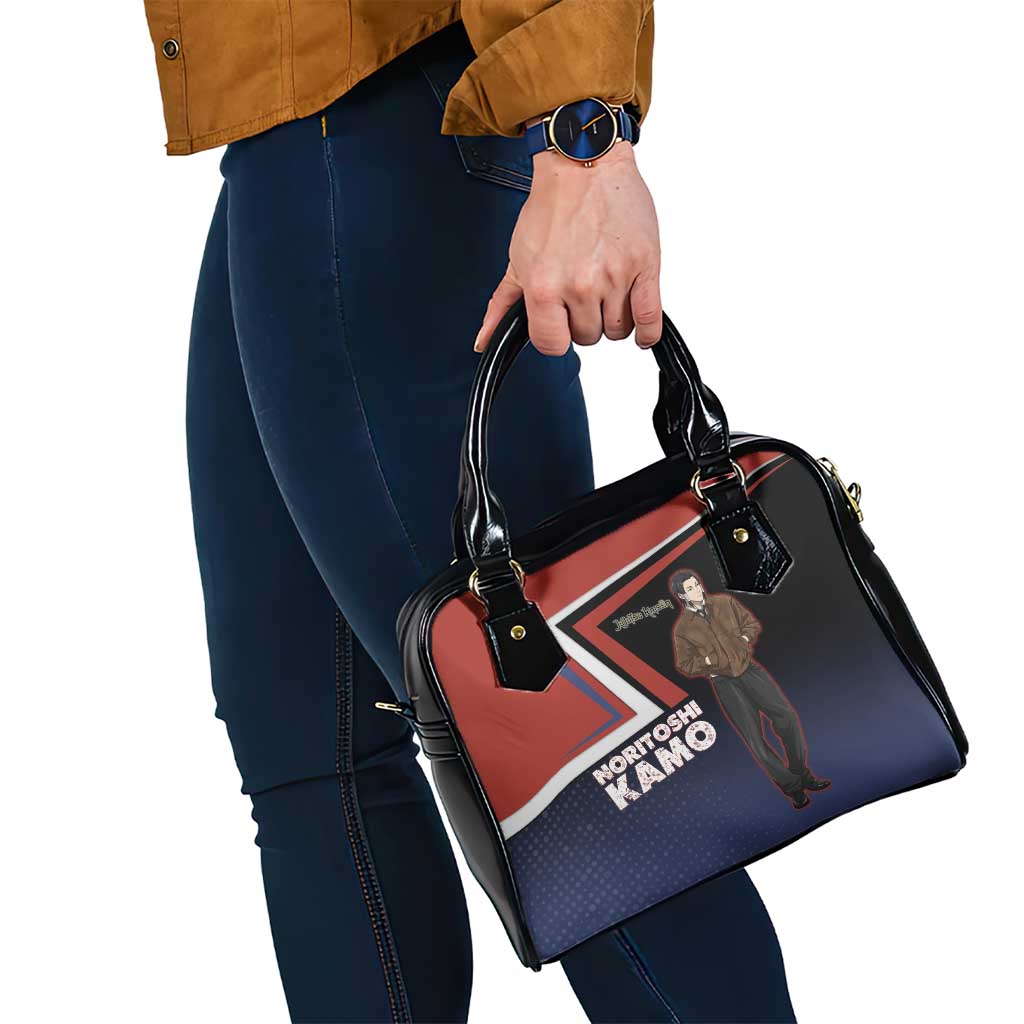 Noritoshi Kamo Shoulder Handbag Red and Navy Anime Style