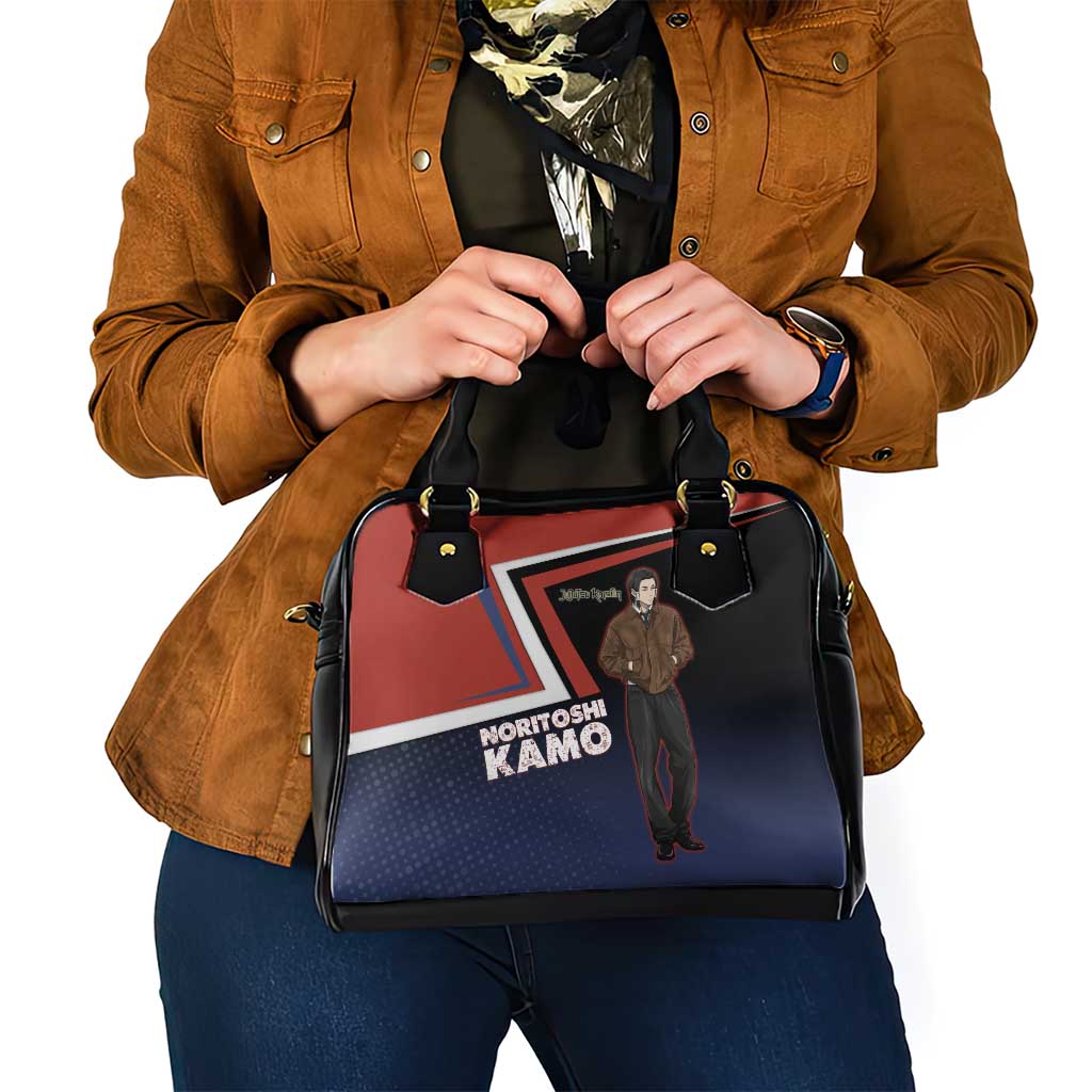Noritoshi Kamo Shoulder Handbag Red and Navy Anime Style