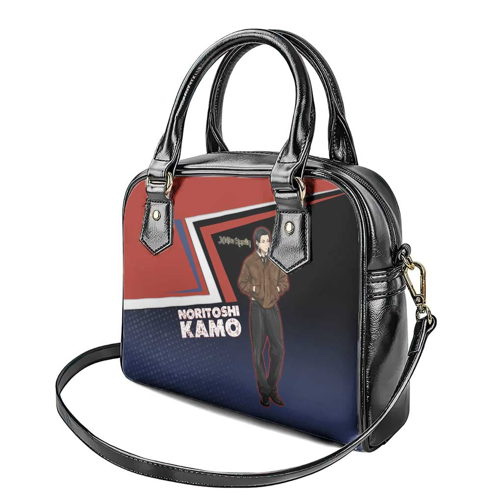 Noritoshi Kamo Shoulder Handbag Red and Navy Anime Style