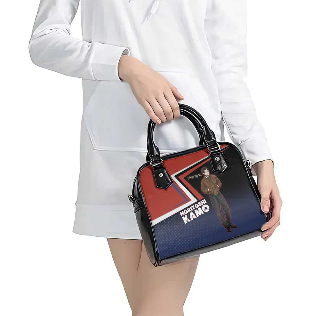 Noritoshi Kamo Shoulder Handbag Red and Navy Anime Style