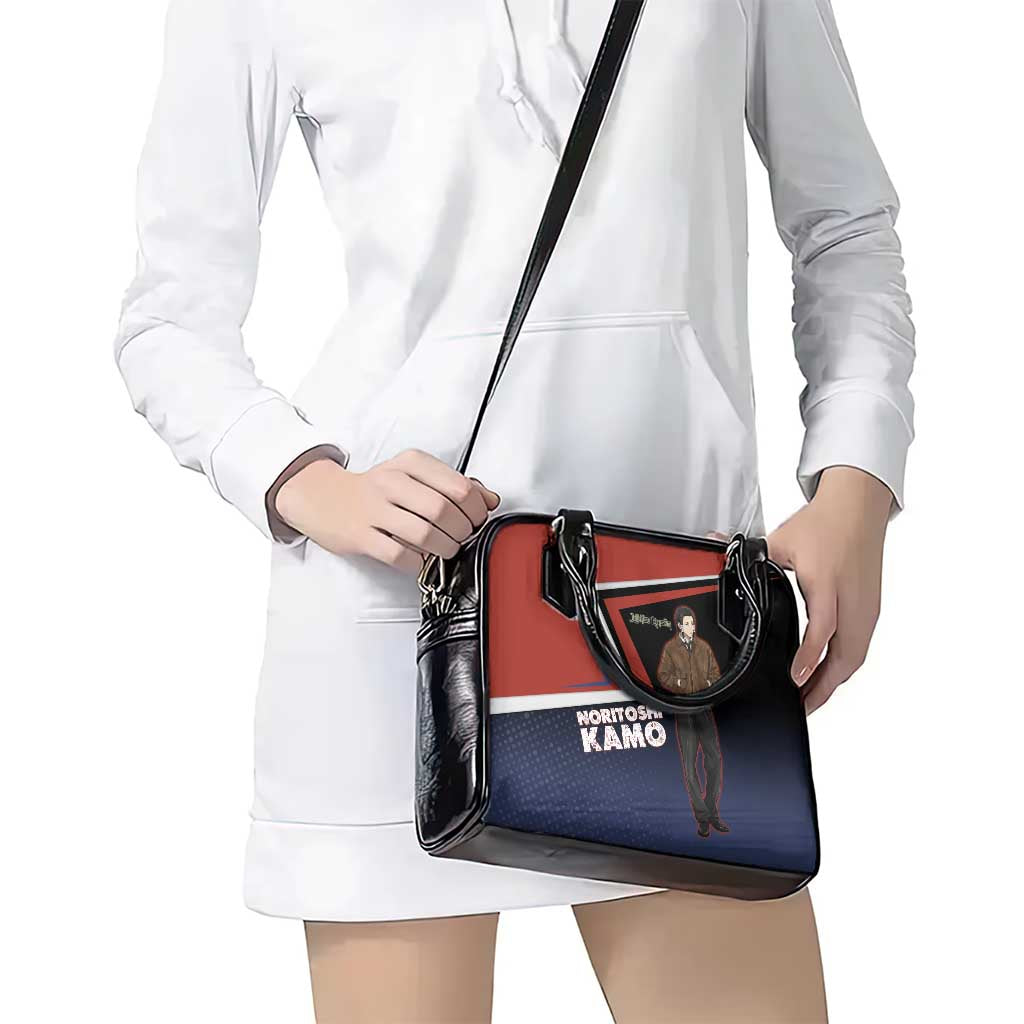 Noritoshi Kamo Shoulder Handbag Red and Navy Anime Style