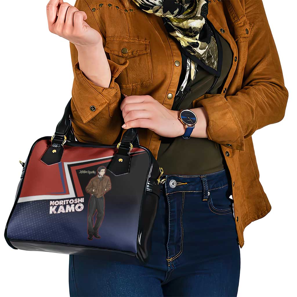 Noritoshi Kamo Shoulder Handbag Red and Navy Anime Style