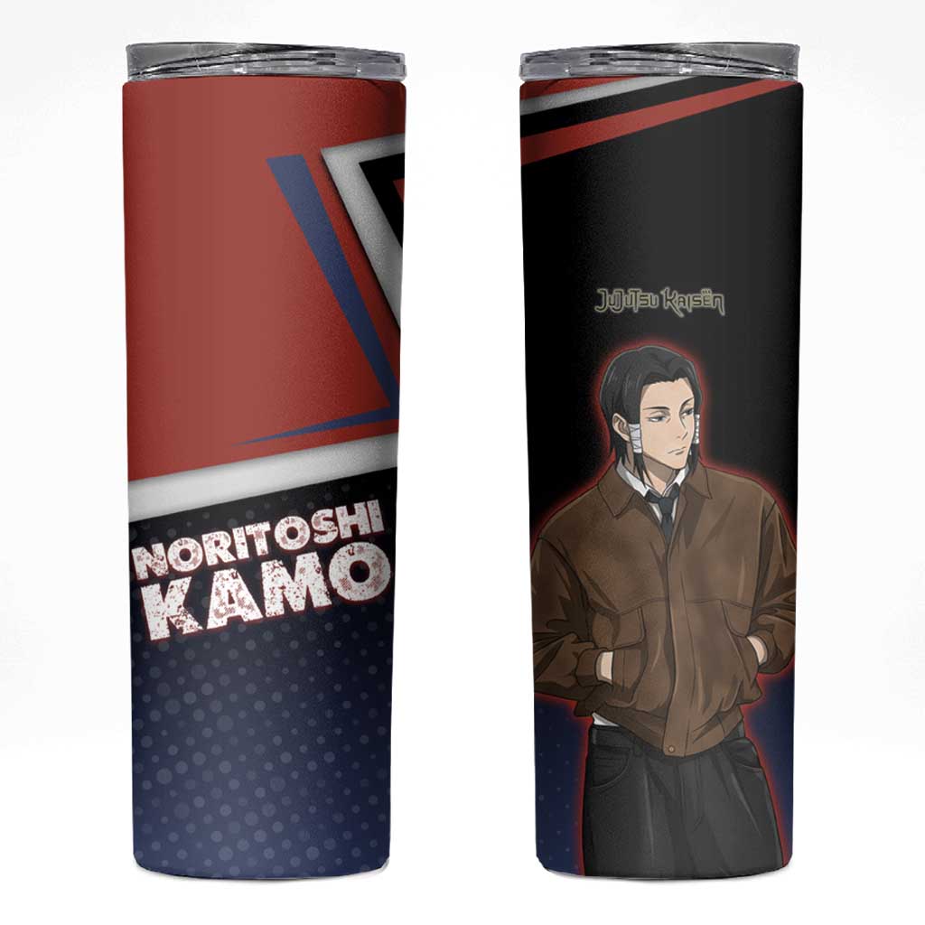 Noritoshi Kamo Skinny Tumbler Red and Navy Anime Style