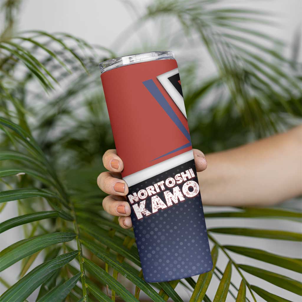 Noritoshi Kamo Skinny Tumbler Red and Navy Anime Style