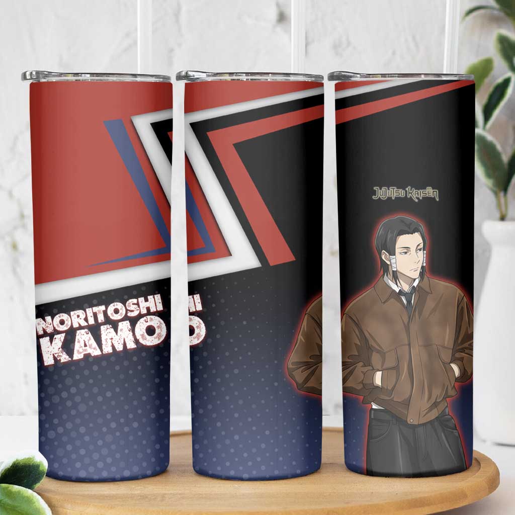 Noritoshi Kamo Skinny Tumbler Red and Navy Anime Style