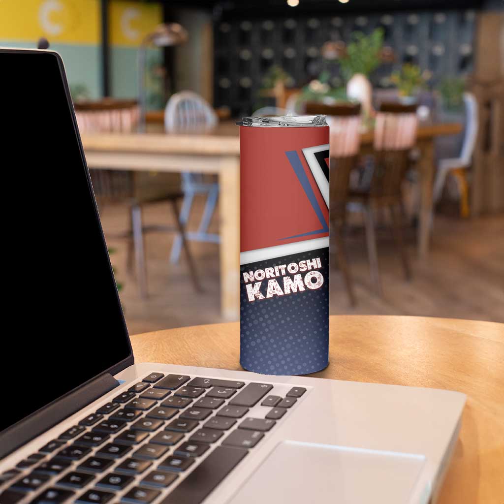 Noritoshi Kamo Skinny Tumbler Red and Navy Anime Style