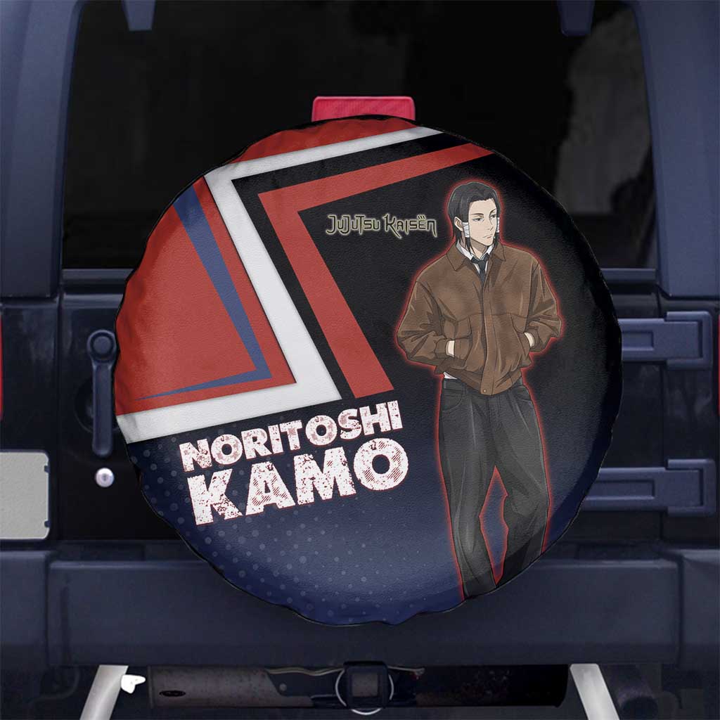 Noritoshi Kamo Spare Tire Cover Red and Navy Anime Style