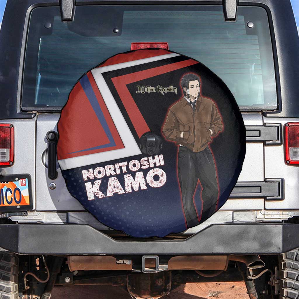 Noritoshi Kamo Spare Tire Cover Red and Navy Anime Style
