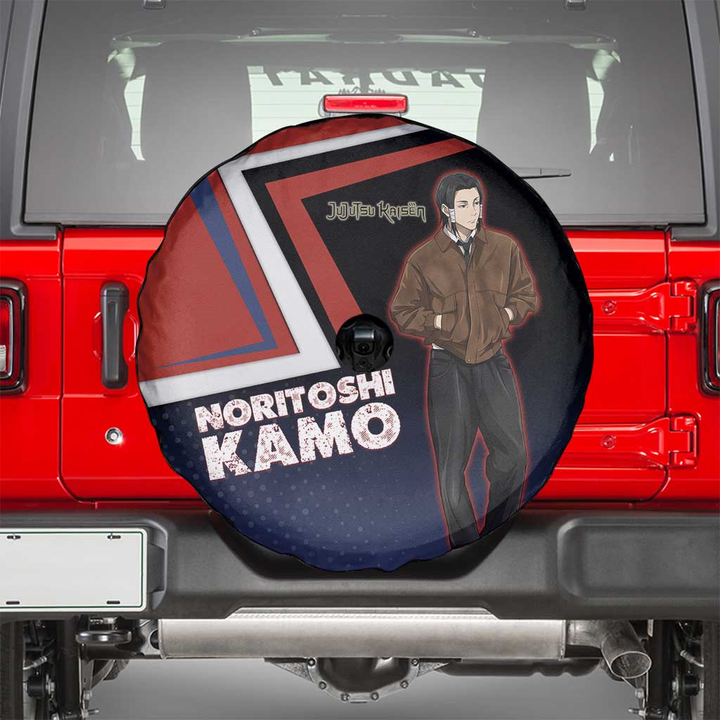 Noritoshi Kamo Spare Tire Cover Red and Navy Anime Style
