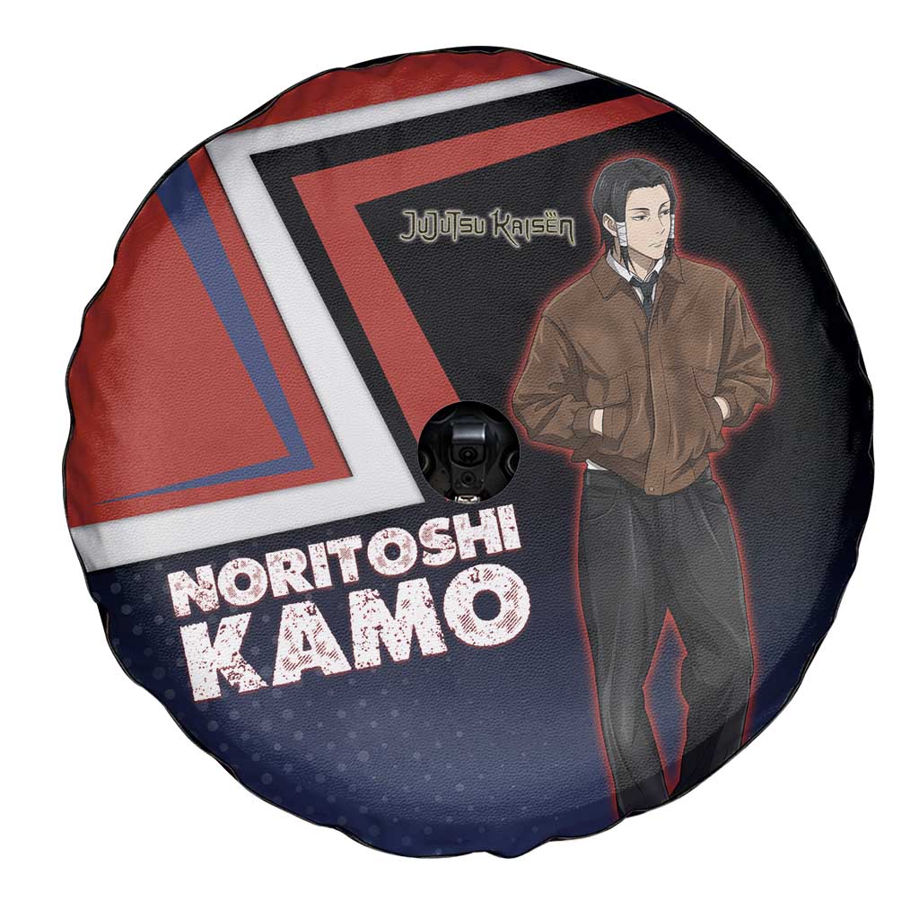 Noritoshi Kamo Spare Tire Cover Red and Navy Anime Style