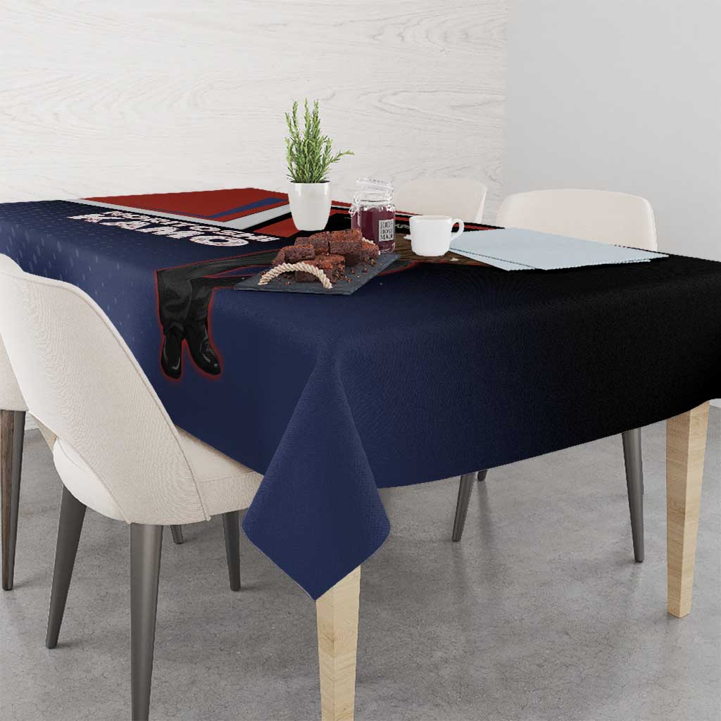 Noritoshi Kamo Tablecloth Red and Navy Anime Style