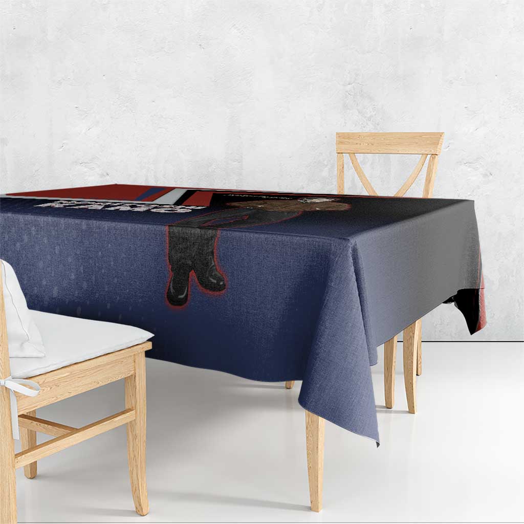 Noritoshi Kamo Tablecloth Red and Navy Anime Style