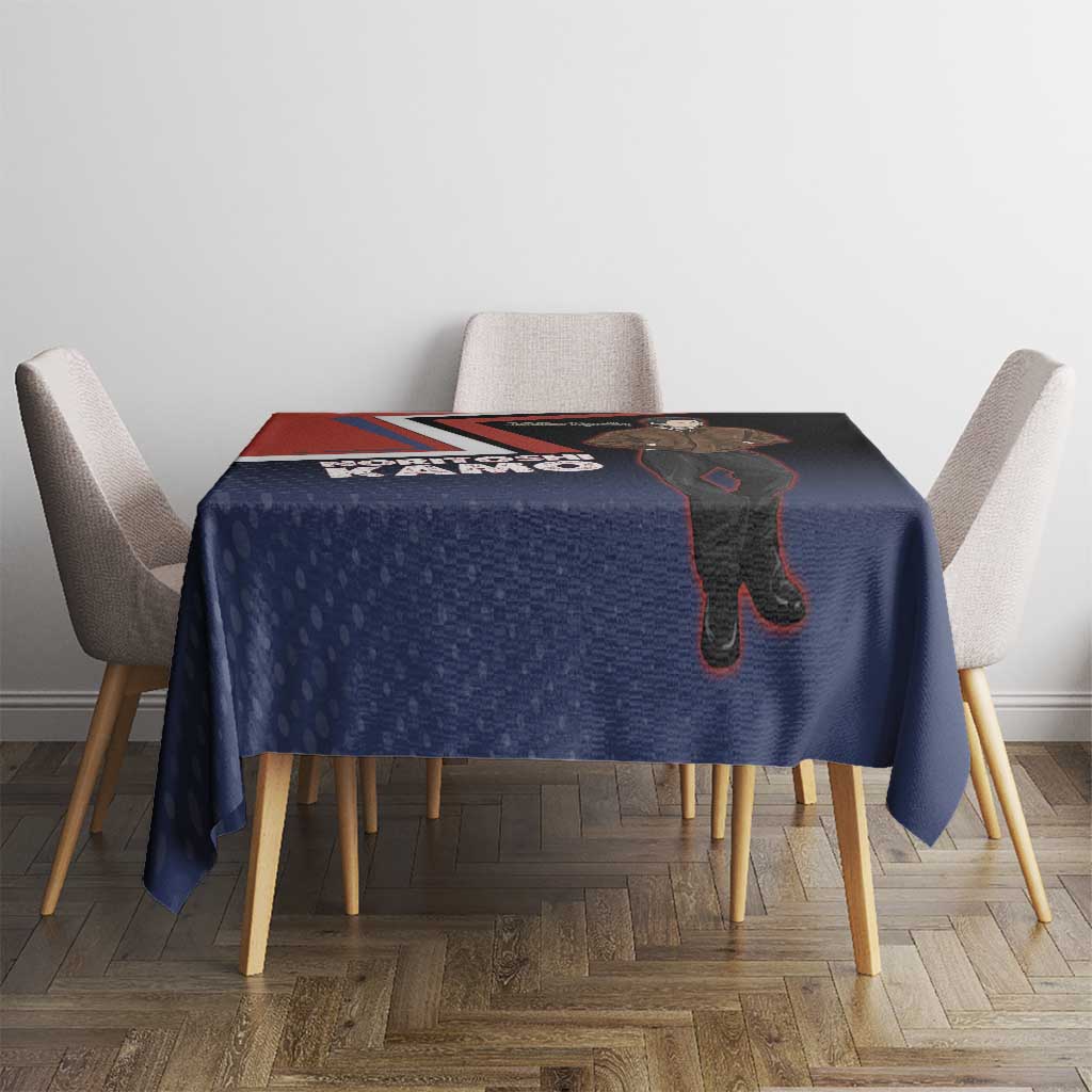 Noritoshi Kamo Tablecloth Red and Navy Anime Style