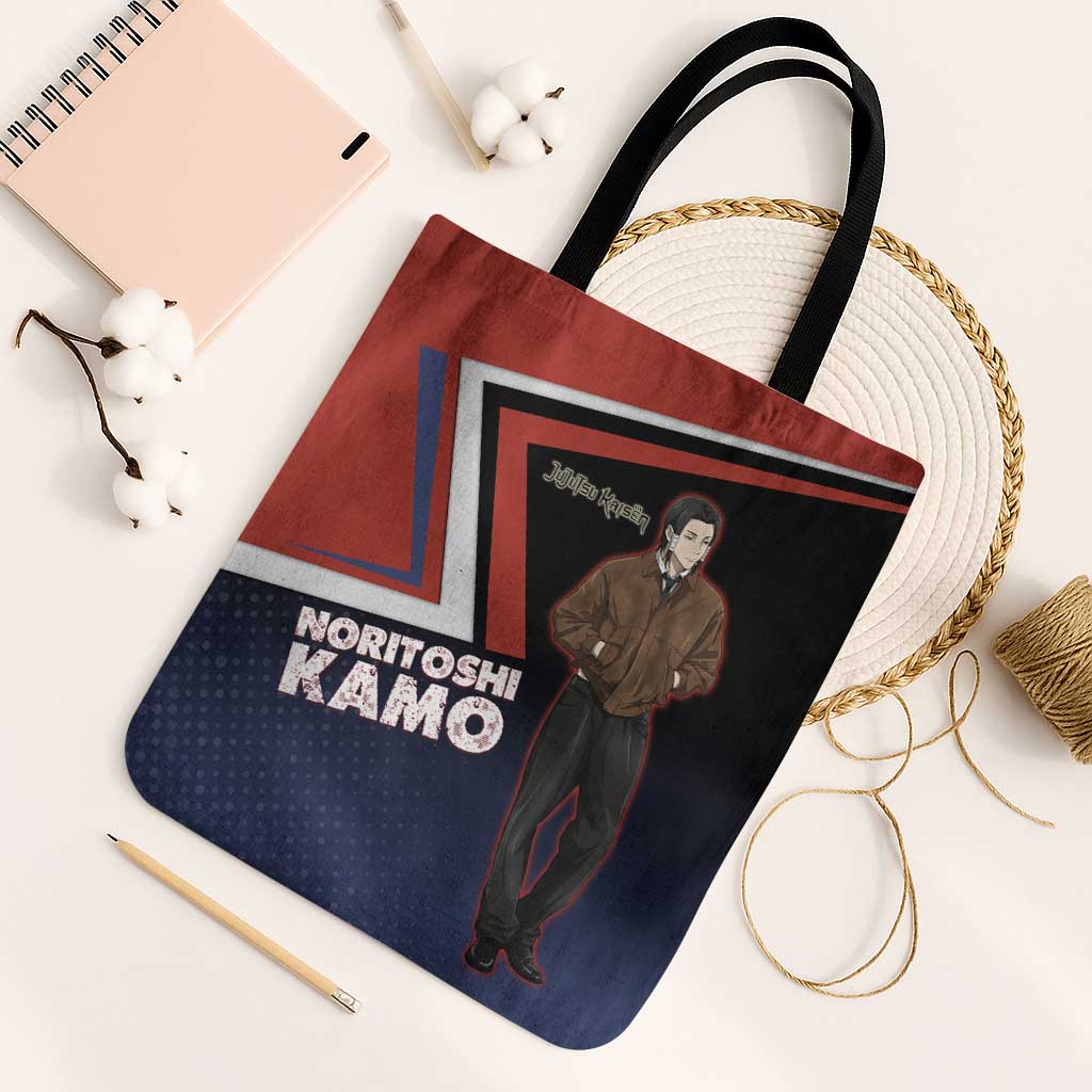 Noritoshi Kamo Tote Bag Red and Navy Anime Style
