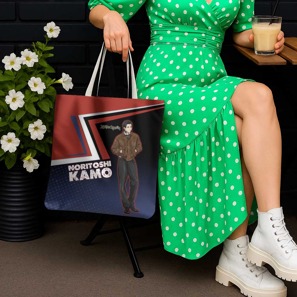 Noritoshi Kamo Tote Bag Red and Navy Anime Style